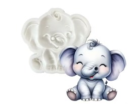 Molde silicona elefante trompita